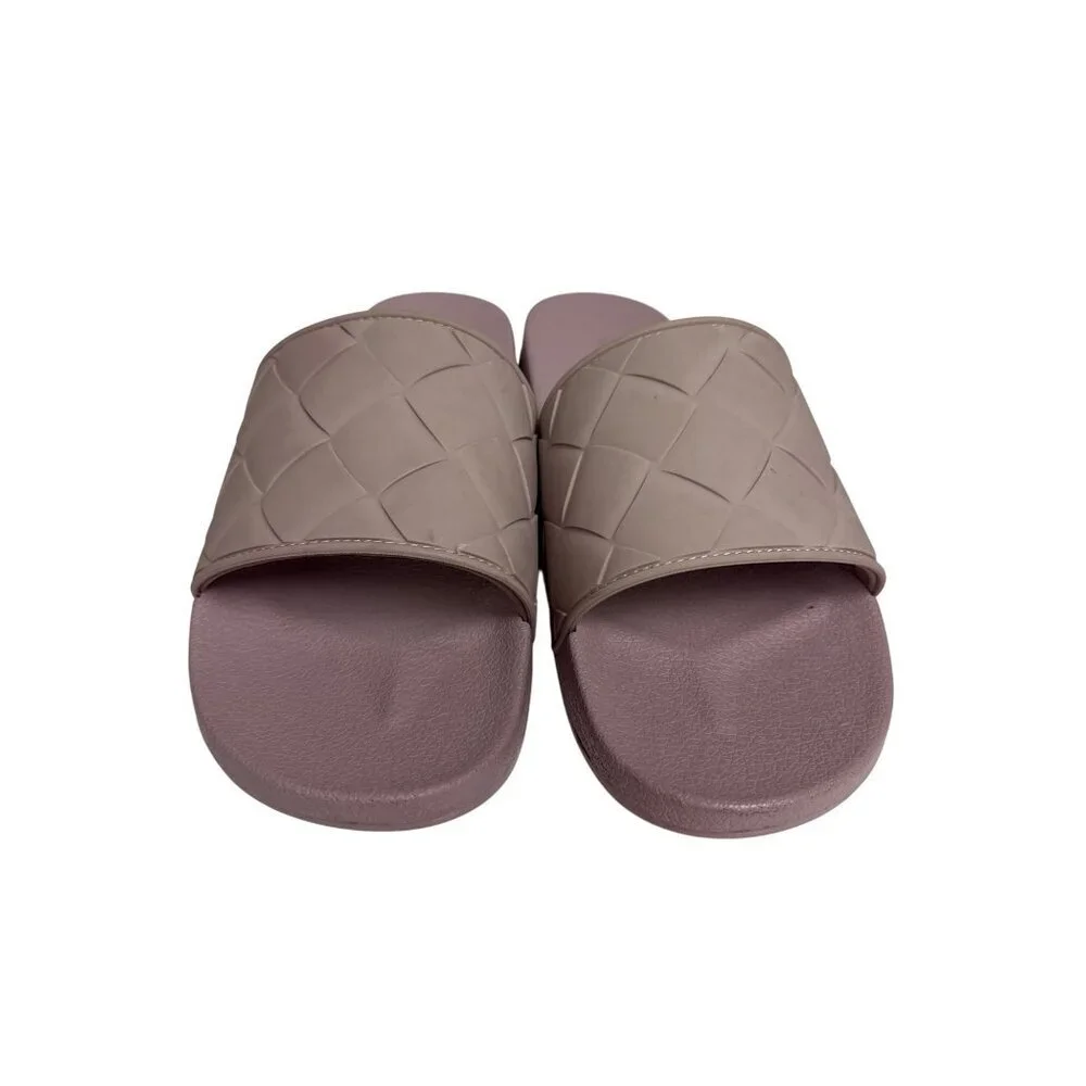 VINCE Watley Unisex Slip On Outdoor Slide Sandals Purple Men's 13 Women's 15